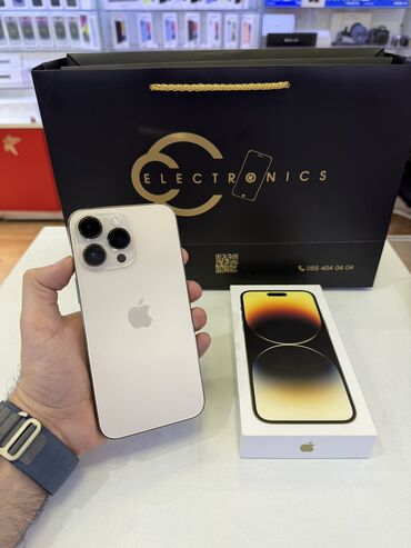 11pro makx ışlenmş: IPhone 14 Pro Max, 256 GB, Qızılı, Zəmanət, Face ID
