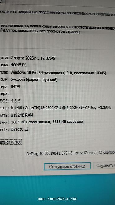Masaüstü kompüterlər və iş stansiyaları: Mini keys Prosessor: i5 2500 (2-ci nəsil) Plata; Alfa DDR3 h61 plata — 6