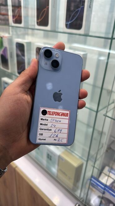airpods 2 ikinci el: IPhone 14, 128 GB, Göy, Zəmanət