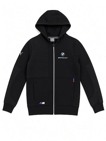 бейп худи: Толстовка на молнии с капюшоном Puma BMW Motorsport. Стильная — 1