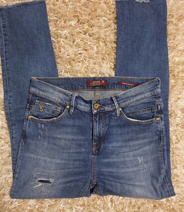 Farmerke: Ženske farmerke Staff Jeans– tamno plavi denim sa blagim „washed“ — 7