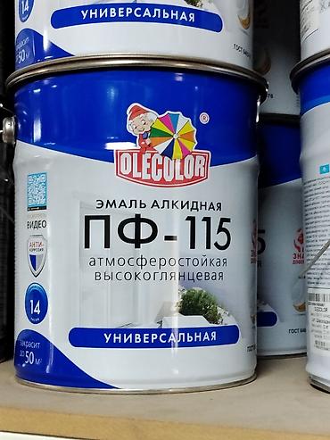 Эмаль: Эмаль алкидная OLECOLOR ПФ-115, универсальная, атмосферостойкая — 1