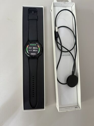 купить копию apple watch: Samsung Galaxy Watch4 46 mm ( черный цвет) магнитная беспроводная (в