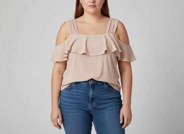 bluzki boho plus size: BODY FLIRT, Жіноча блуза, розмір 4XL