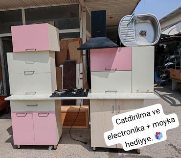 Otaq qapıları: Mətbəx mebeli üstündə qaz aspirator moyka ölçü 2 m qiymət 290 az