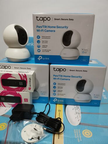 видеокамера с датчиком движения и ночным видением: Tp-link ip wi-fi камера 360° 3mpx wi-fi ip камера 3мп поворотная! 🧿