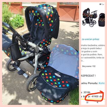 odelo sa uv zastitom za bebe: Na prodaju kunert kolica 3u1 lepo ocuvana ali posto nema auto sediste
