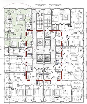 квартира роял: 3 комнаты, 141 м², Элитка, 9 этаж, ПСО (под самоотделку) — 3