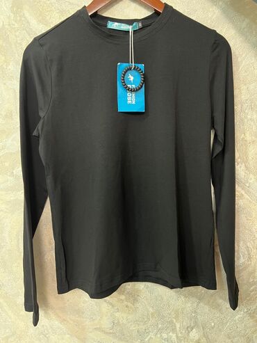 Лонгсливы: Лонгслив, цвет - Черный, Made in KG, Все размеры — 10