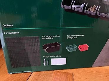 Ostali alati i mašine: Zidni organizator sa plastičnim kutijama za radionicu/garage - Sistem — 13