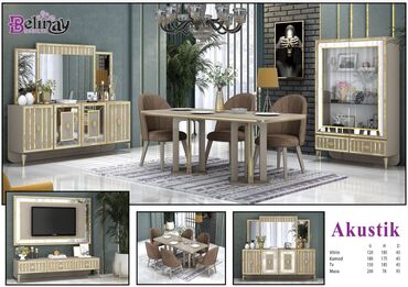 мебель для гостиной: Новый, Комод, Стол и стулья, ТВ стенд, Турция