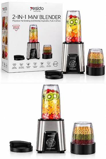Yesido EC27 2‑in‑1 Mini Blender Xüsusiyyətlər: - 800W Max Power –