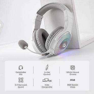 qulaqlığ: Redragon Pandora H350W-RGB Gaming Headset 🟢 Rəsmi iş yeri olan və — 6
