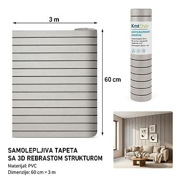KMT 3D zidna nalepnica sa rešetkastim dezenom, rolna 3210582