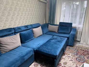 мебель диван: Угловой диван, Б/у