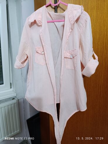 ženske bluze: M (EU 38), Viscose, Single-colored, color - Pink