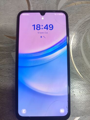 Samsung: Samsung Galaxy A15, 128 GB, rəng - Boz