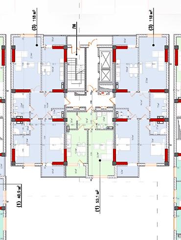 archa group: 3 комнаты, 118 м², ЗАГС/Цирк Элитка, 6 этаж, ПСО (под самоотделку) — 1