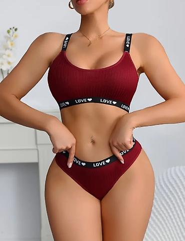 ps baletanke: Ženski komplet donjeg veša – bralette i gaćice, vel. L - Dvodelni set — 4
