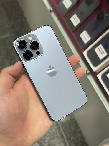 IPhone 13 Pro, Б/у, 128 ГБ, Sierra Blue, Защитное стекло, Чехол, Кабель, В рассрочку, 91 %