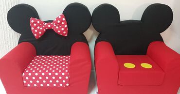 Ostali dečiji nameštaj: Bambi Lux foteljice sa ušima 50x55cm sedeci deo 30x30cm kada se — 4