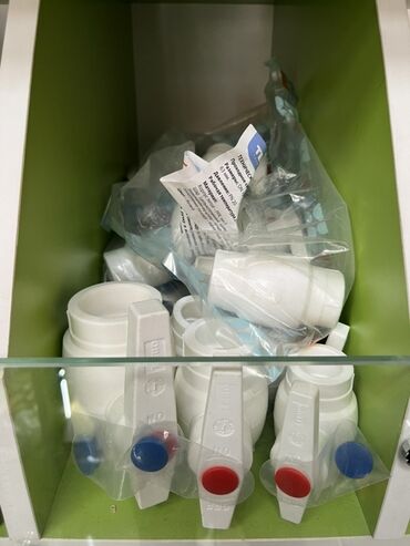 бытовые фильтры для очистки воды: Шар түрүндөгү кран, Материалы: Пластик, Сай диаметри: 63 мм