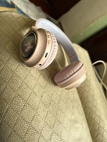 airpods max 2: Uşaq dizaynlı simsiz qulaqlıq - Rəng: açıq çəhrayı/göy qurşağı — 1