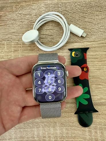 Apple Watch: Продаю Apple Watch Series 9, 45 мм, Silver Stainless Steel — 2