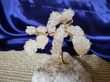 boho lusteri: Drvo srece- gorski kristal i prorodni ahat iz 1970/80te.godine. S Drvo — 9
