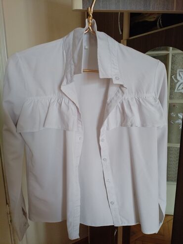 женская рубашка вышиванка: M (EU 38), L (EU 40), цвет - Белый