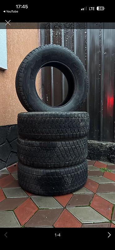 шины на сапок бу: Шины 265 / 65 / R 17, Зима, Б/у, Комплект, Bridgestone — 3