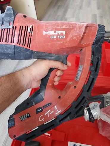 alet: Salam. Alət Hilti GX 120 qazla işləyən mismar vuran aparatdi. 6 aydi — 2