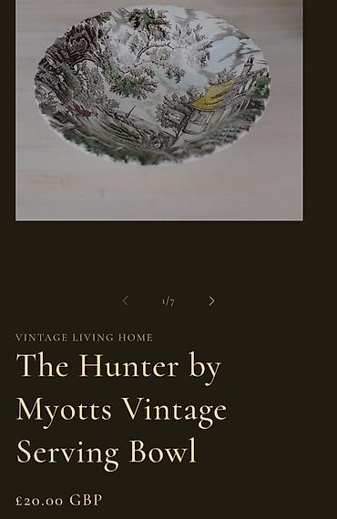 pehar za poklon: Engleska cinija The Hunter Moytt iz 1982 godine. Multicolor — 4