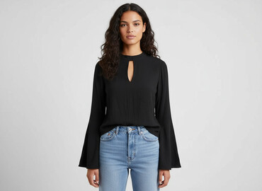 zaps bluzki: H&M, Bluzka damska, rozmiar S