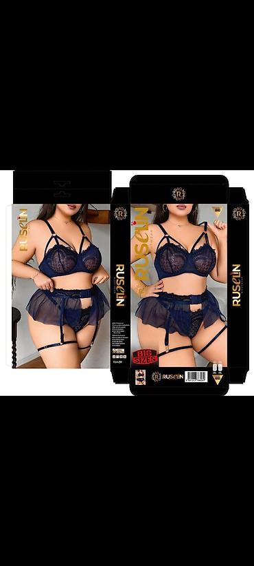 Alt paltarı: Kod:E.v-156492 RuselİN Nightwear – böyük ölçülər üçün zərif alt paltar — 3
