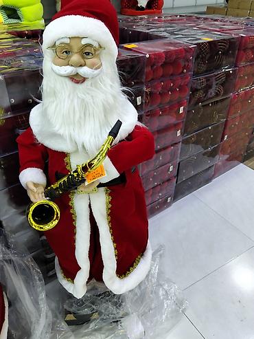 şaxda baba: Musiqili Yeni il dekoru – Santa Klaus fiqurları səsli musiqili — 1