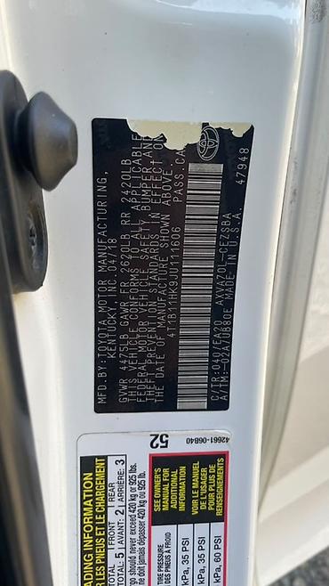 camry 2011: Toyota Camry: 2018 г., 2.5 л, Автомат, Бензин, Седан — 8