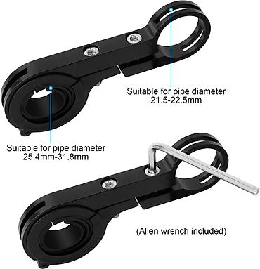 Dodaci za bicikl: Ekstenzija/Adapter za volan bicikla – dodatna šipka za montažu opreme — 4