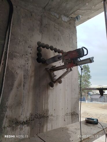 Beton işləri: Səssiz tozsuz səliqəli kəsim. Beton katlavan monolit kubik — 27