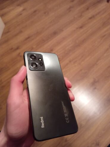 telefon barter: Xiaomi Redmi Note 12, 128 GB, rəng - Göy, 
 İki sim kartlı, Barmaq izi, Face ID