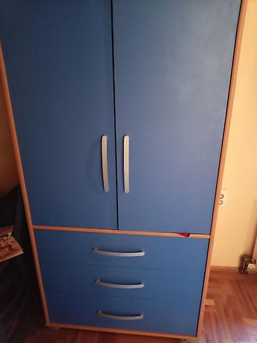 Office Furniture: Klasičan set od punog drveta – radni sto i garderober - Materijal — 4