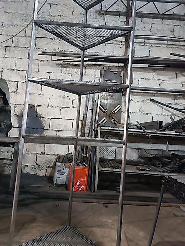 rəfləri: Metall künc rəfi – 5 mərtəbəli - Material: polad profil karkas — 4