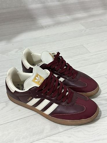samba: Adidas Samba OG, бордовые - фирменная коробка adidas и — 3
