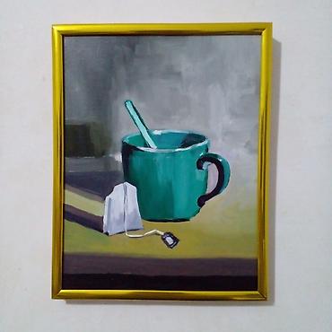şəkil at da: Panorama formatında mənzərə tablosu – “Günbatımı dəniz mənzərəsi” — 3