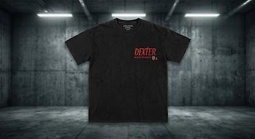 Футболки: Məhsul: “Dexter” temalı qara T‑şört - Rəng: yuyulmuş kömür/qara ton - — 3