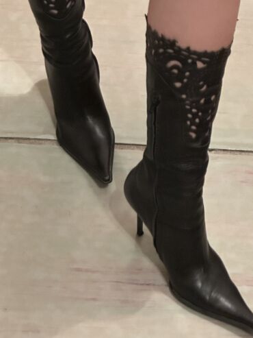 Çəkmələr: Çəkmə, Ölçü: 38, rəng - Qəhvəyi, İşlənmiş — 8