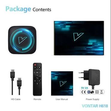 DVD i Blu-ray plejeri: Android tv boks Vontar 8K - H618 - 4/32GB - Android 12 Garancija na — 9