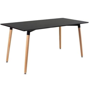 кухунный мебель: Стол, цвет - Черный, Новый