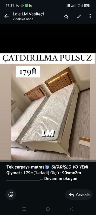 кресло кровать баку: *Tək çarpayı+matras🎁* _*SİFARİŞLƏ VƏ YENİ*_ *Qiymət : 179₼*(1ədədi)