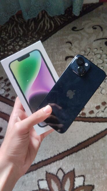 apple telefon kontakt: IPhone 14, 128 GB, Midnight, Face ID, Simsiz şarj